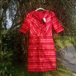 NWT banana republic striped red dress - SZ 4
